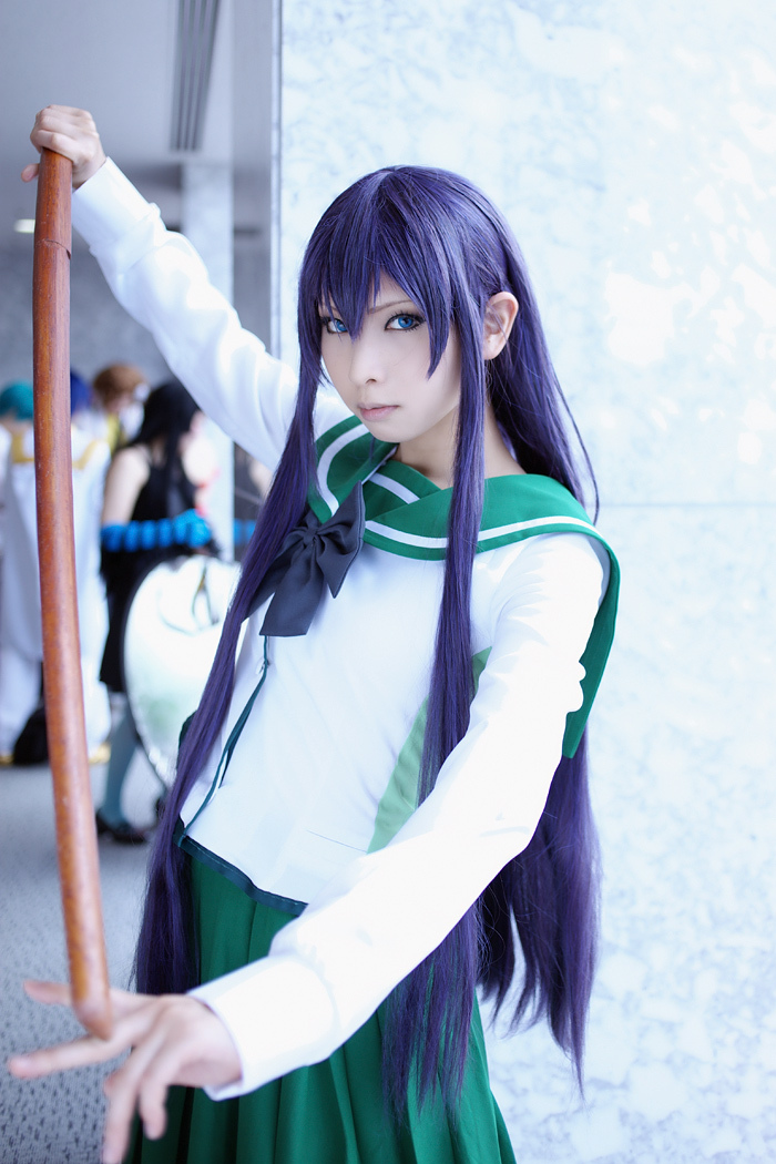 [Cosplay] 2013.04.09 游戏美女丝袜套图 Sexy Saeko Busujima